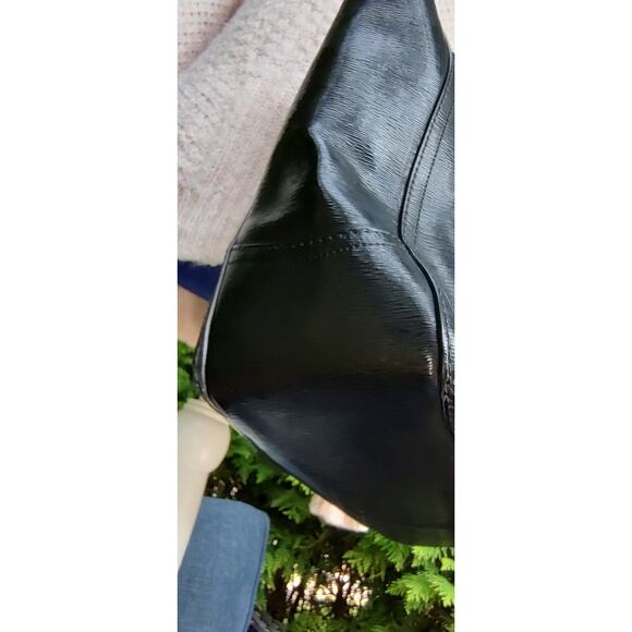 COACH - Poppy Textured Patent Leather Blair Tote Bag - Picture 7 of 11